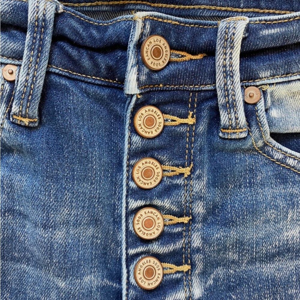 KanCan High-Rise Button-Fly Distressed Skinny Jeans – Size 11/29 🔥